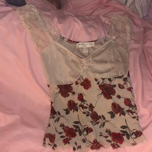 Floral Lace Short Sleeve Top